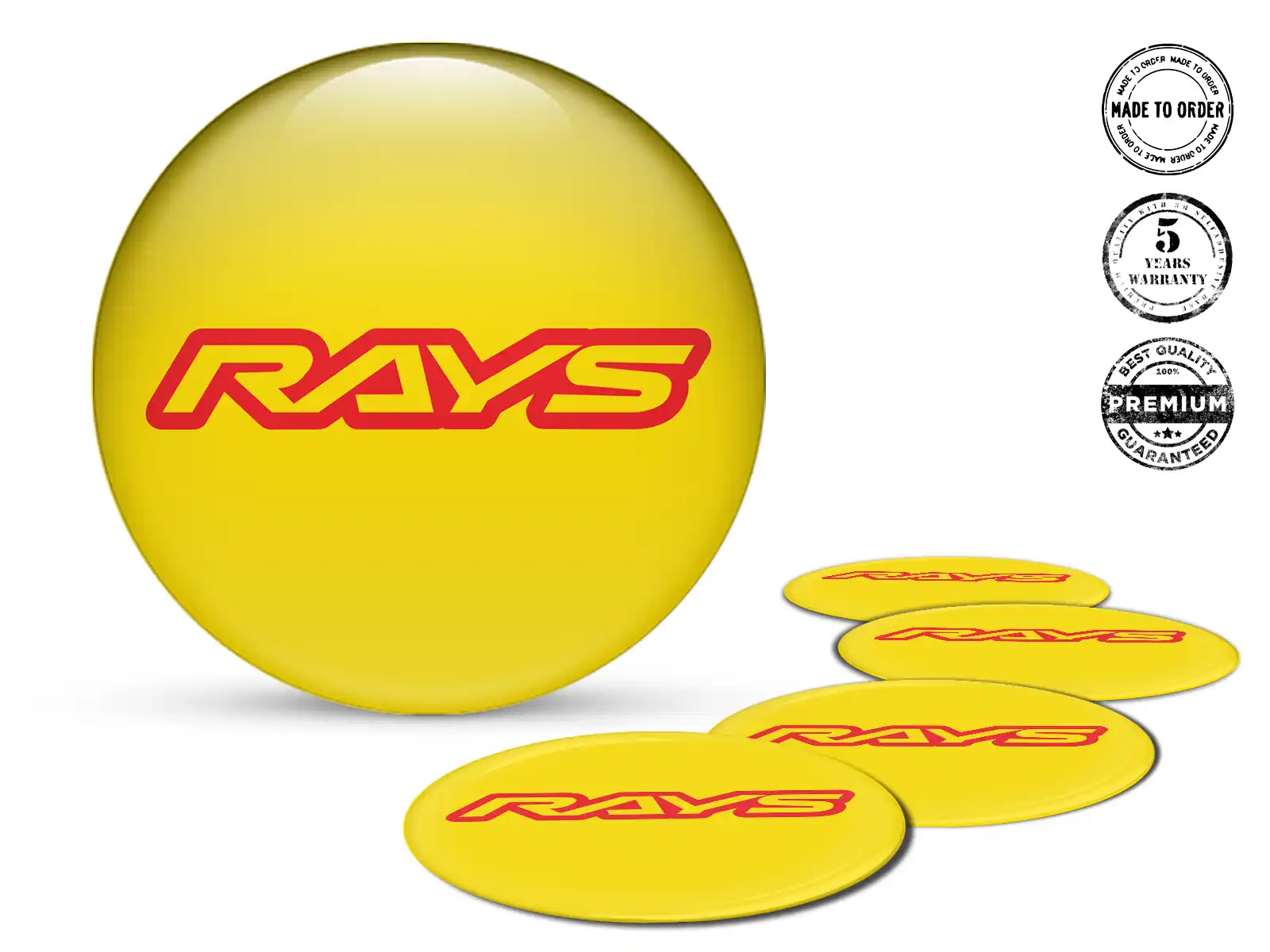 Rays Gewölbte Plaketten Ausgabe Hochwertige Aufkleber